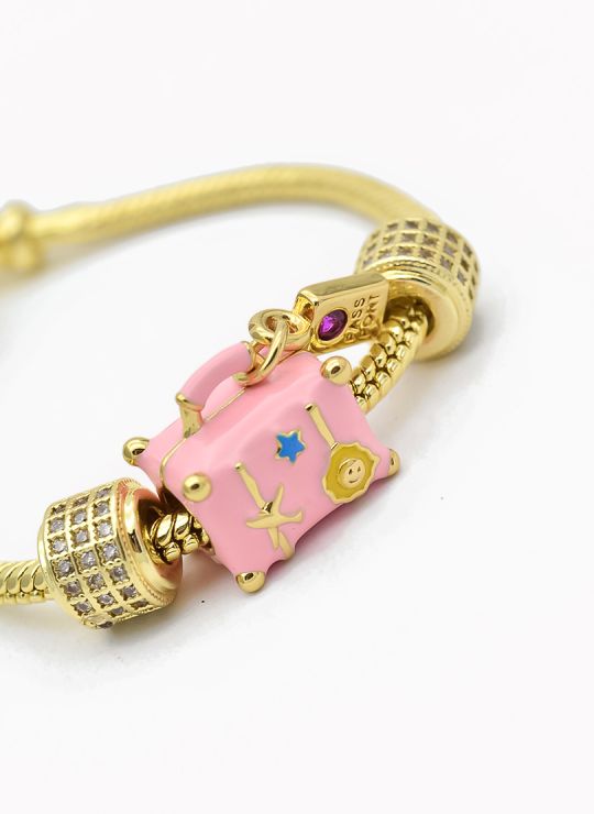 PULSERA / BRAZALETE EN RODIO CON MICROCIRCONES