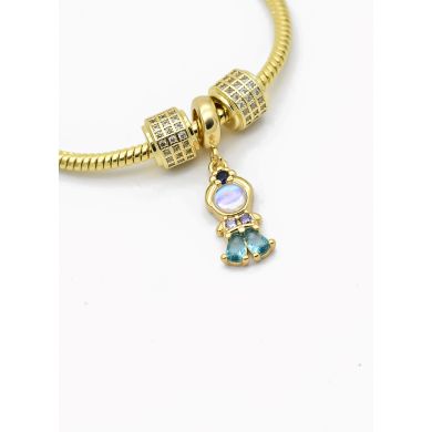 PULSERA / BRAZALETE EN RODIO CON MICROCIRCONES