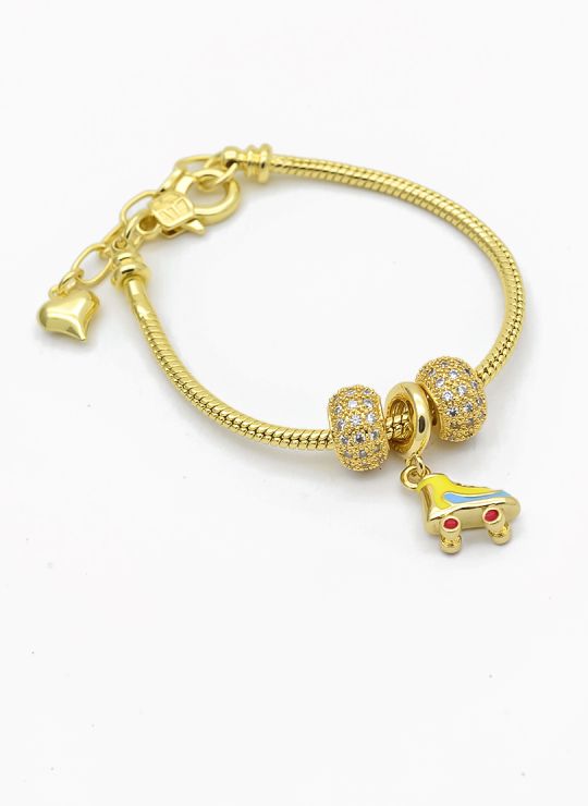 PULSERA / BRAZALETE EN RODIO CON MICROCIRCONES