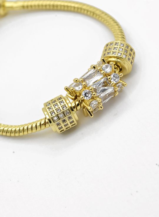 PULSERA / BRAZALETE EN RODIO CON MICROCIRCONES