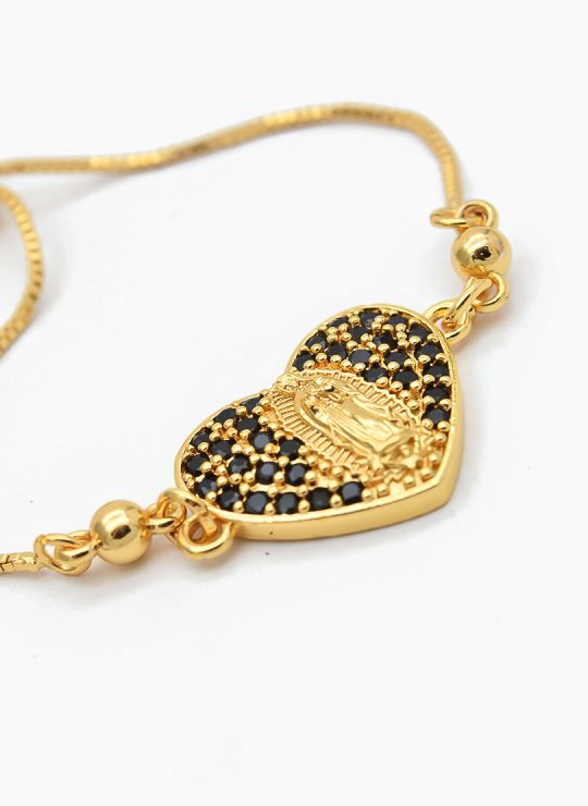 PULSERA / BRAZALETE EN RODIO CON MICROCIRCONES