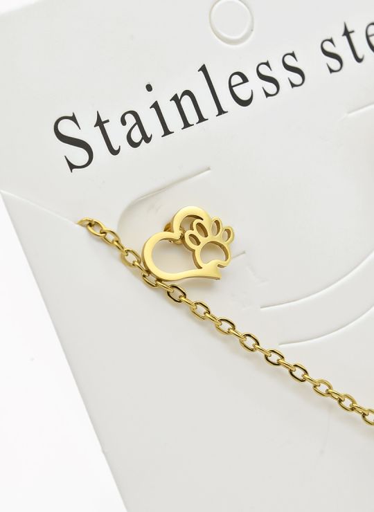 SET DE COLLAR, DIJE Y ARETES EN ACERO INOXIDABLE 316L