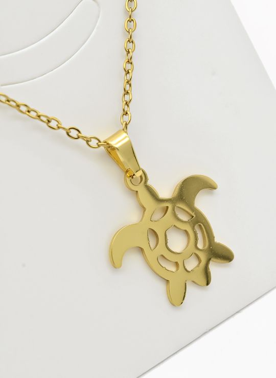 SET DE COLLAR, DIJE Y ARETES EN ACERO INOXIDABLE 316L
