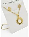 SET DE COLLAR, DIJE Y ARETES EN ACERO INOXIDABLE 316L
