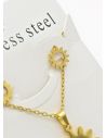 SET DE COLLAR, DIJE Y ARETES EN ACERO INOXIDABLE 316L