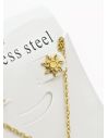 SET DE COLLAR, DIJE Y ARETES EN ACERO INOXIDABLE 316L