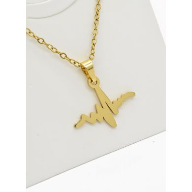 SET DE COLLAR, DIJE Y ARETES EN ACERO INOXIDABLE 316L
