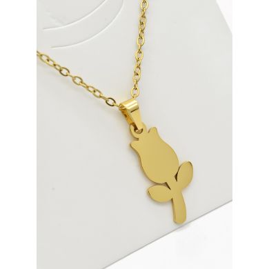 SET DE COLLAR, DIJE Y ARETES EN ACERO INOXIDABLE 316L