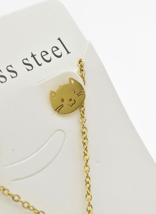 SET DE COLLAR, DIJE Y ARETES EN ACERO INOXIDABLE 316L