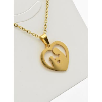 SET DE COLLAR, DIJE Y ARETES EN ACERO INOXIDABLE 316L