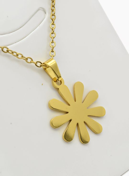 SET DE COLLAR, DIJE Y ARETES EN ACERO INOXIDABLE 316L