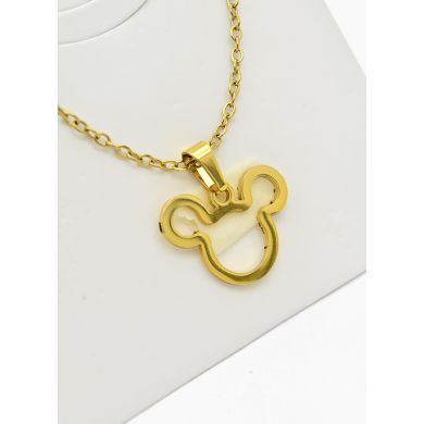 SET DE COLLAR, DIJE Y ARETES EN ACERO INOXIDABLE 316L
