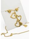 SET DE COLLAR, DIJE Y ARETES EN ACERO INOXIDABLE 316L