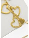 SET DE COLLAR, DIJE Y ARETES EN ACERO INOXIDABLE 316L
