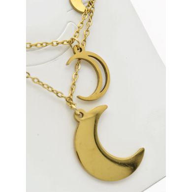 SET DE COLLAR, DIJE Y ARETES EN ACERO INOXIDABLE 316L