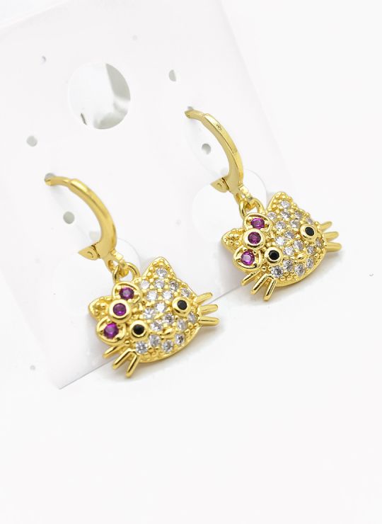 ARETES RODIO MARCA XUPING MICROCIRCONES /YSX