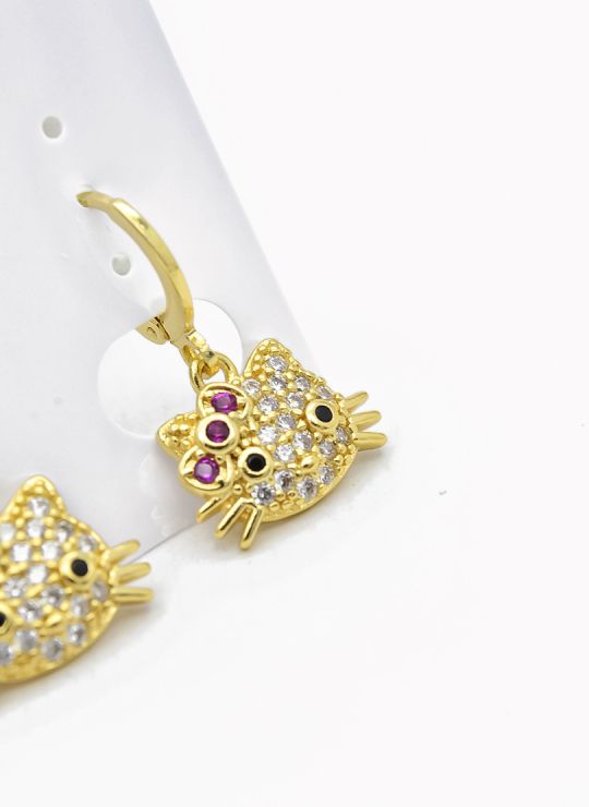 ARETES RODIO MARCA XUPING MICROCIRCONES /YSX