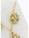 SET DE COLLAR Y DIJE EN RODIO CON MICROCIRCIONES/XUPING