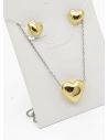 SET DE COLLAR Y DIJE EN RODIO CON MICROCIRCIONES/XUPING