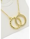 SET DE COLLAR Y DIJE EN RODIO CON MICROCIRCIONES/XUPING