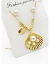 SET DE COLLAR Y DIJE EN RODIO CON MICROCIRCIONES/XUPING