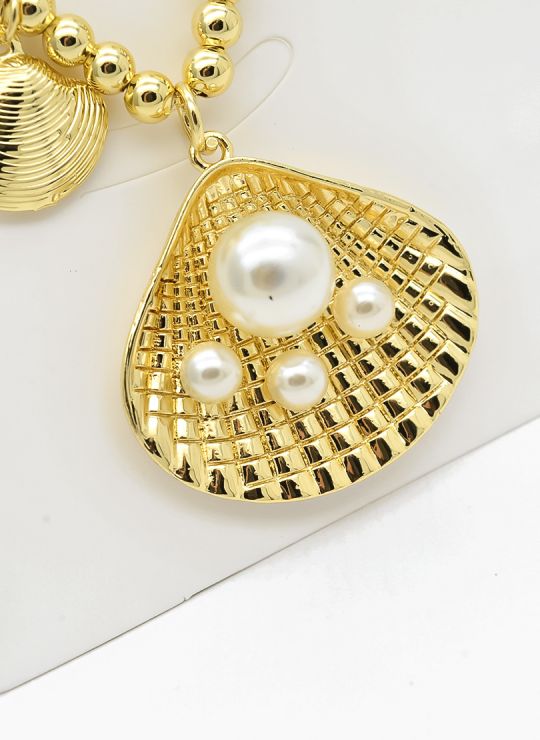 SET DE COLLAR Y DIJE EN RODIO CON MICROCIRCIONES/XUPING