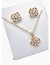 SET DE COLLAR Y DIJE EN RODIO CON MICROCIRCIONES/XUPING