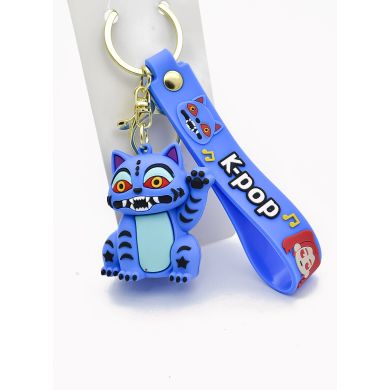 LLAVERO 3D CON HERRAJES / MOSQUETON/ METALICO GOMA