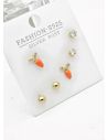 SET DE ARETES X 3 PARES RODIO XUPING /GARANTIZADO