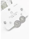 SET DE ARETES X 3 PARES RODIO XUPING /GARANTIZADO