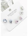 SET DE ARETES X 3 PARES RODIO XUPING /GARANTIZADO