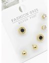 SET DE ARETES X 3 PARES RODIO XUPING /GARANTIZADO