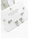 SET DE ARETES X 3 PARES RODIO XUPING /GARANTIZADO