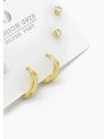 SET DE ARETES X 3 PARES RODIO XUPING /GARANTIZADO