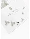 SET DE ARETES X 3 PARES RODIO XUPING /GARANTIZADO