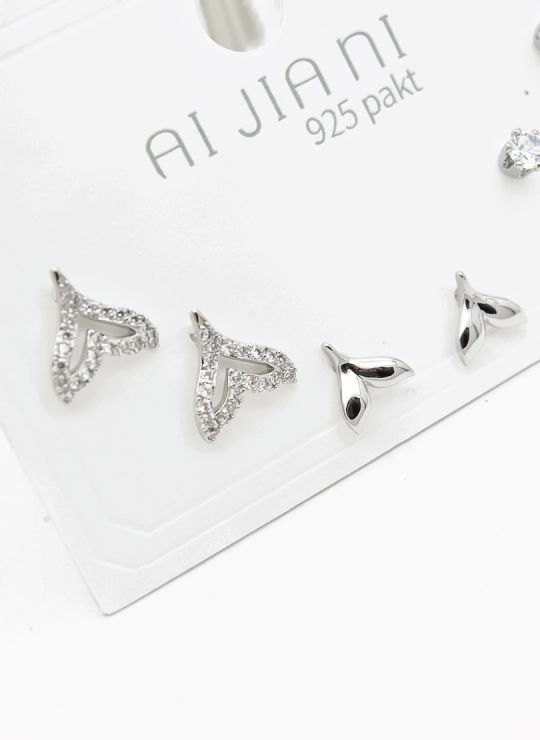 SET DE ARETES X 3 PARES RODIO XUPING /GARANTIZADO