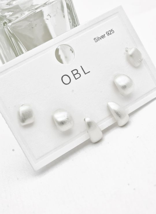 SET DE ARETES X 3 PARES RODIO XUPING /GARANTIZADO
