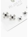 SET DE ARETES X 3 PARES RODIO XUPING /GARANTIZADO