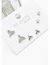 SET DE ARETES X 3 PARES RODIO XUPING /GARANTIZADO