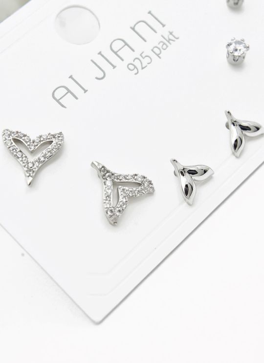 SET DE ARETES X 3 PARES RODIO XUPING /GARANTIZADO
