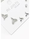 SET DE ARETES X 3 PARES RODIO XUPING /GARANTIZADO