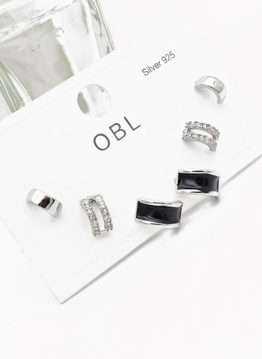 SET DE ARETES X 3 PARES RODIO XUPING /GARANTIZADO