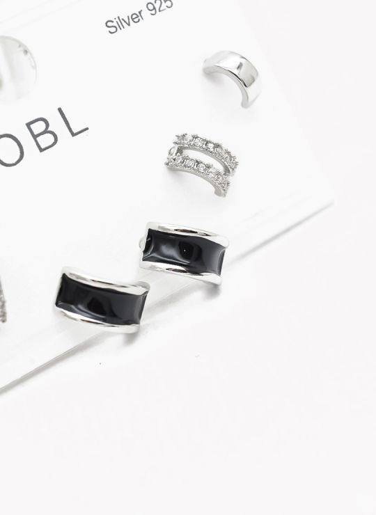 SET DE ARETES X 3 PARES RODIO XUPING /GARANTIZADO