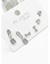 SET DE ARETES X 3 PARES RODIO XUPING /GARANTIZADO