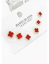SET DE ARETES X 3 PARES RODIO XUPING /GARANTIZADO