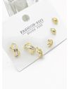 SET DE ARETES X 3 PARES RODIO XUPING /GARANTIZADO