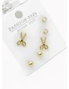 SET DE ARETES X 3 PARES RODIO XUPING /GARANTIZADO