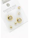 SET DE ARETES X 3 PARES RODIO XUPING /GARANTIZADO