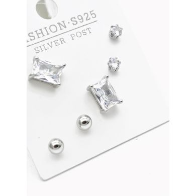 SET DE ARETES X 3 PARES RODIO XUPING /GARANTIZADO