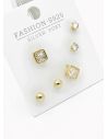 SET DE ARETES X 3 PARES RODIO XUPING /GARANTIZADO